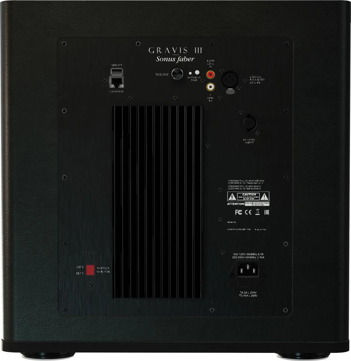 Sonus Faber Gravis III Noyer Caissons de basses