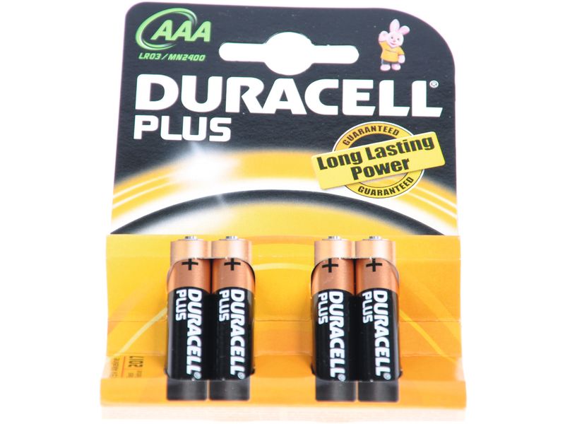 Duracell Batterie Plus Power AAA , 4 Stück AAA/LR03, 4 Stück