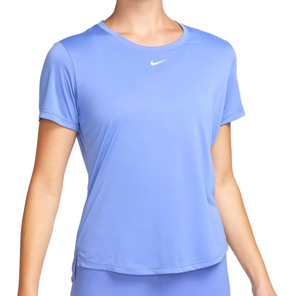 Nike T-shirt Bleu Femme Nike One Df50