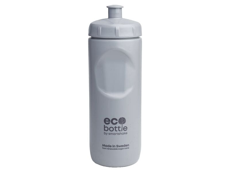 Smartshake EcoBottle Squeeze 500 ml, Grau Umweltfreundliche, leichte und auslaufsichere Trinkflasche aus Zuckerrohr
