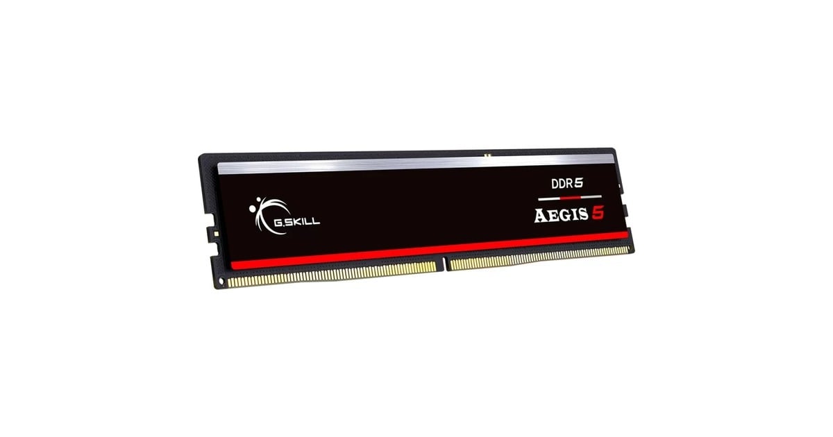 G.Skill32 GB DDR5-6000 werkgeheugen  (Zwart, F5-6000J3636F32GX1-IS, Aegis 5, XMP 3.0, AMD EXPO)