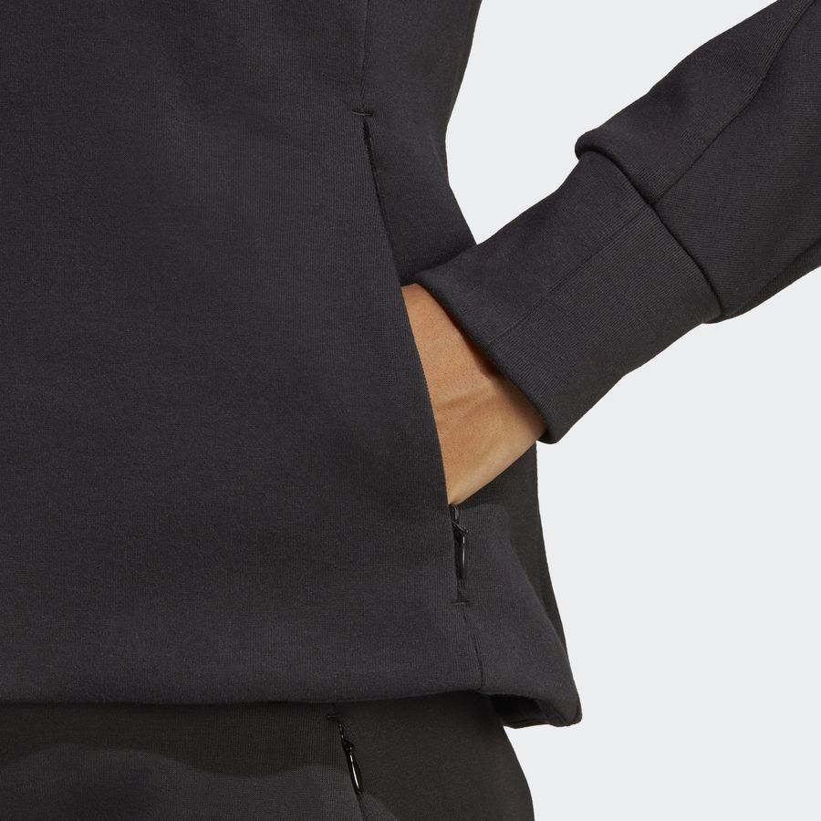 adidas Sweat à Capuche Mission Victory Slim Full Zip - Noir/Blanc Femme