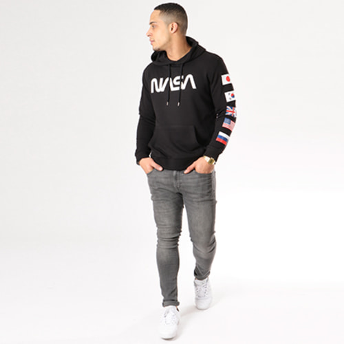 Sweat Capuche Flags Noir