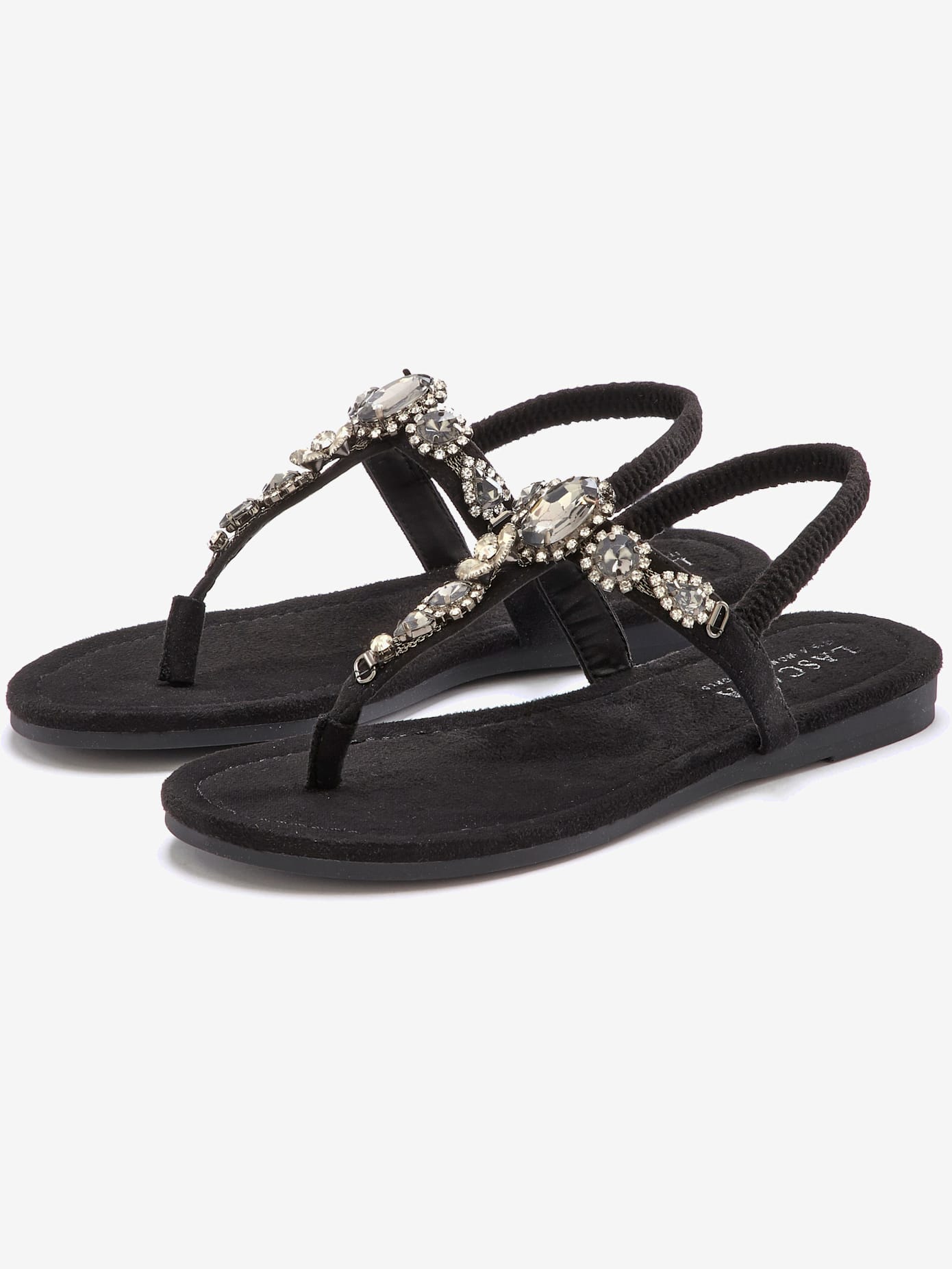 Tongs pierres fantaisie tendance