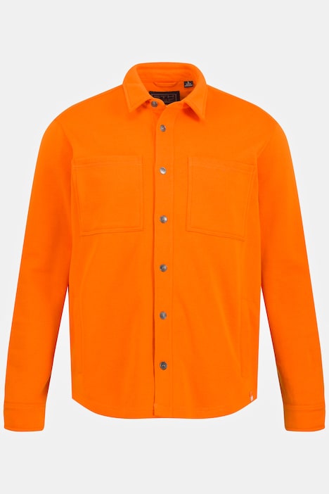STHUGE Hemd, Overshirt, mit Stickerei, Langarm, Sweat, bis 8 XL