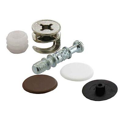 Ferrure d'assemblage + Goujon ø15 x L. 30 mm en acier, lot de 2