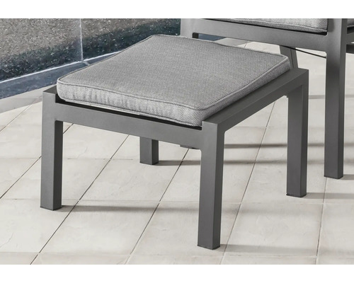 Destiny Capri voetenbank, aluminium, antraciet