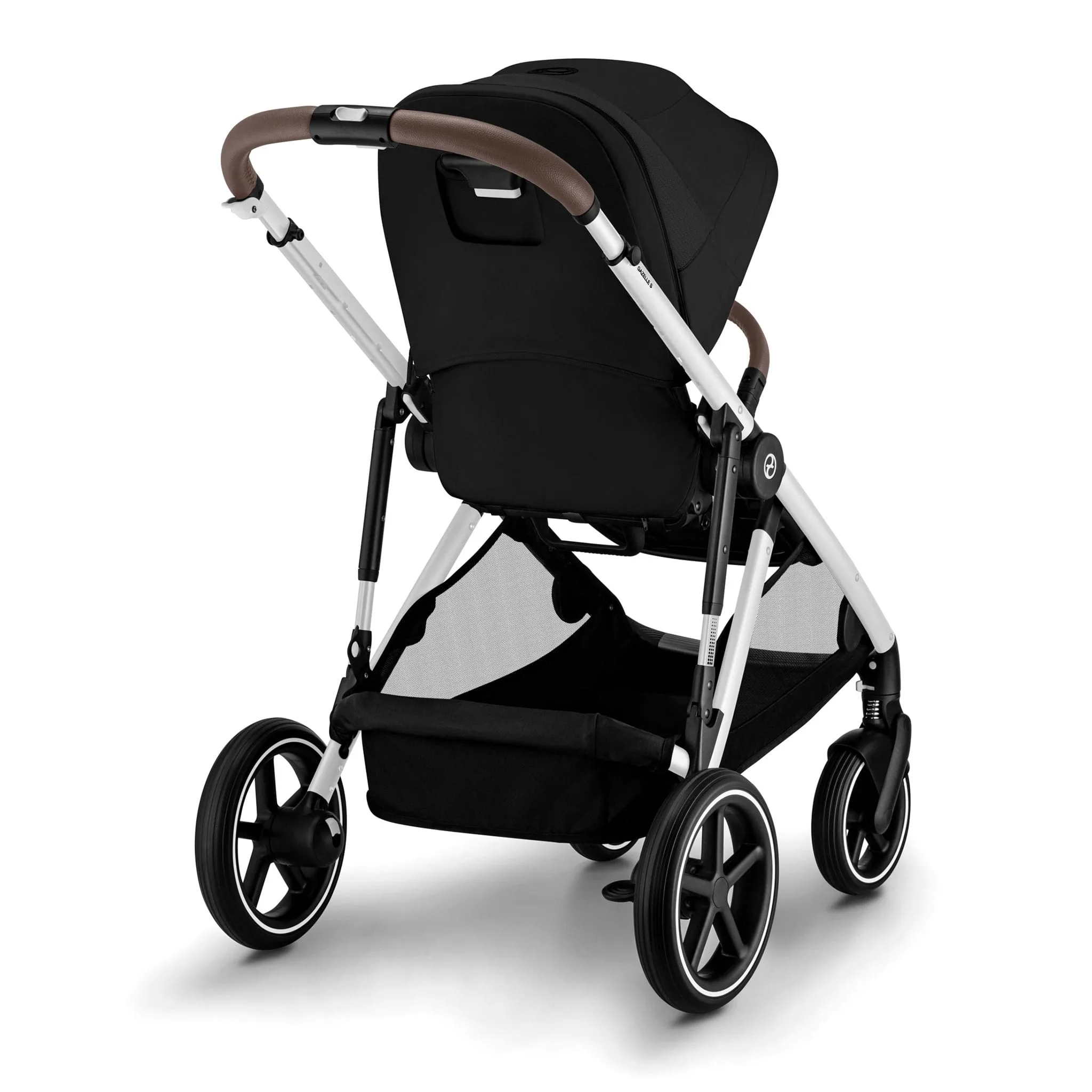 Cybex Poussette Gazelle S 2 – Châssis couleur argent avec siège Noir Moon