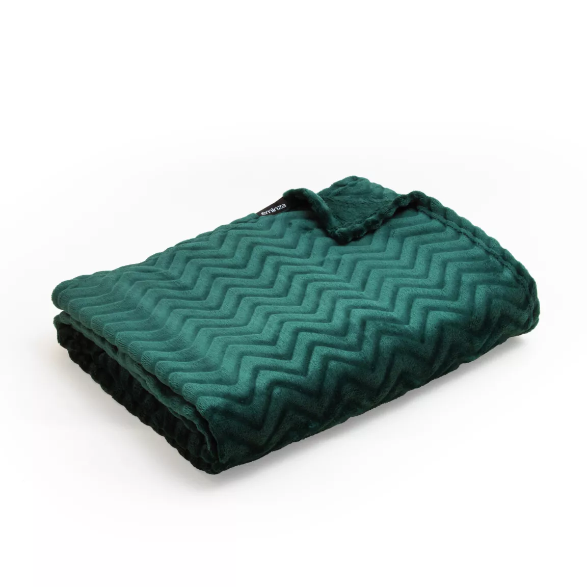 Plaid doux flanelle (220 x 240 cm) Zag Vert