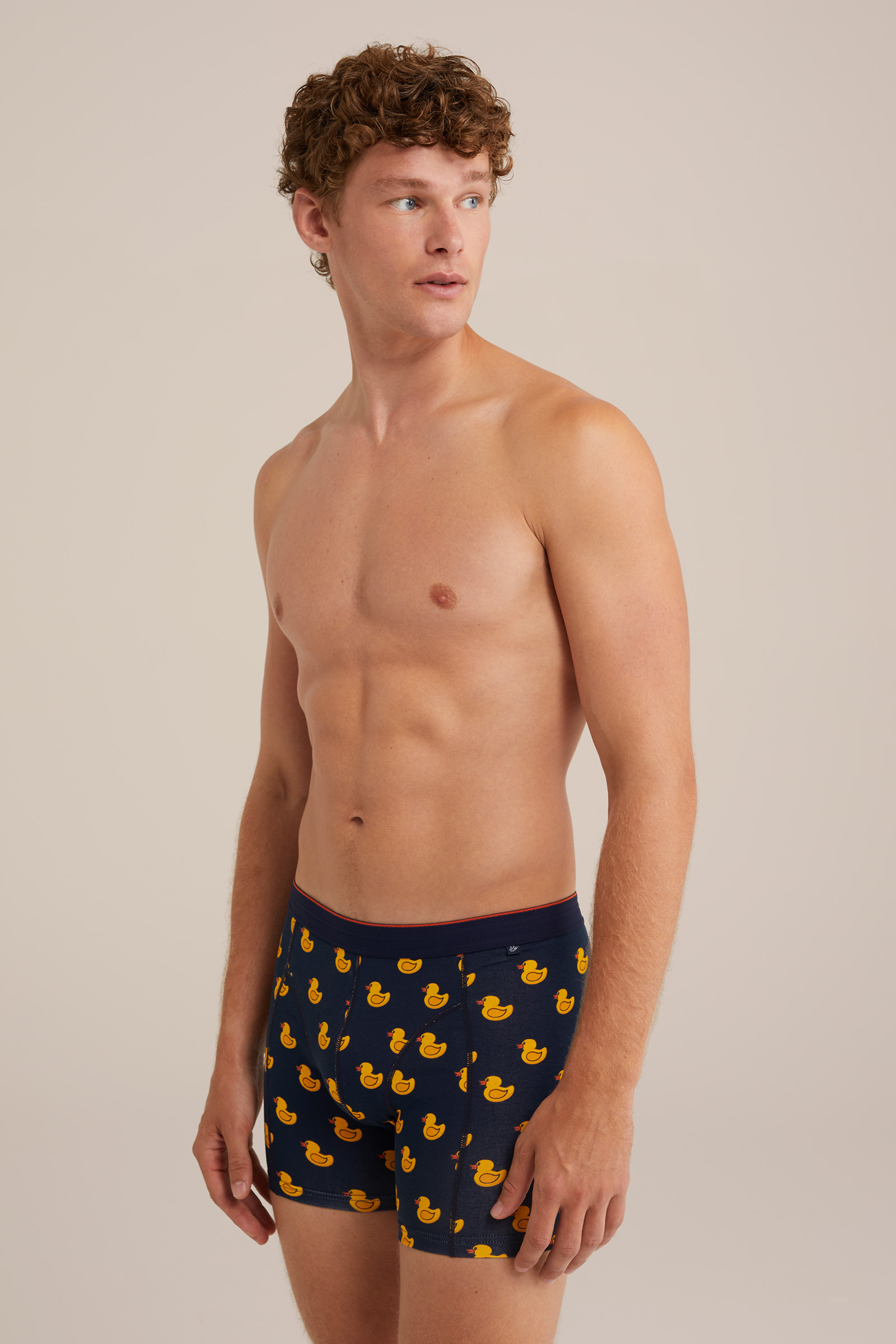 boxershort met dessin Fundamentals Donkerblauw