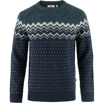 Fjällräven Övik Knit Pullover Dark Navy / Mountain Blue Herren