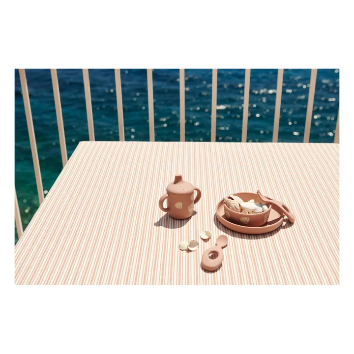 Liewood Set vaisselle en silicone Ryle | Shell/Pale tuscany