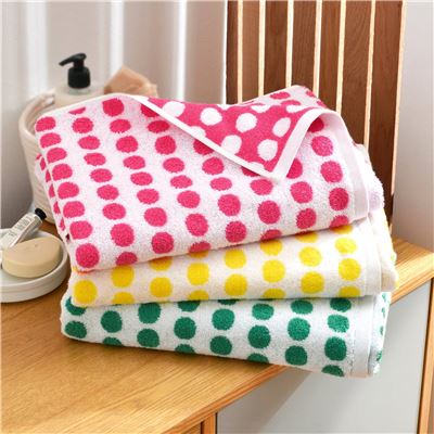 Linge de toilette motif pois 450 g/m² - BECQUET CRÉATION