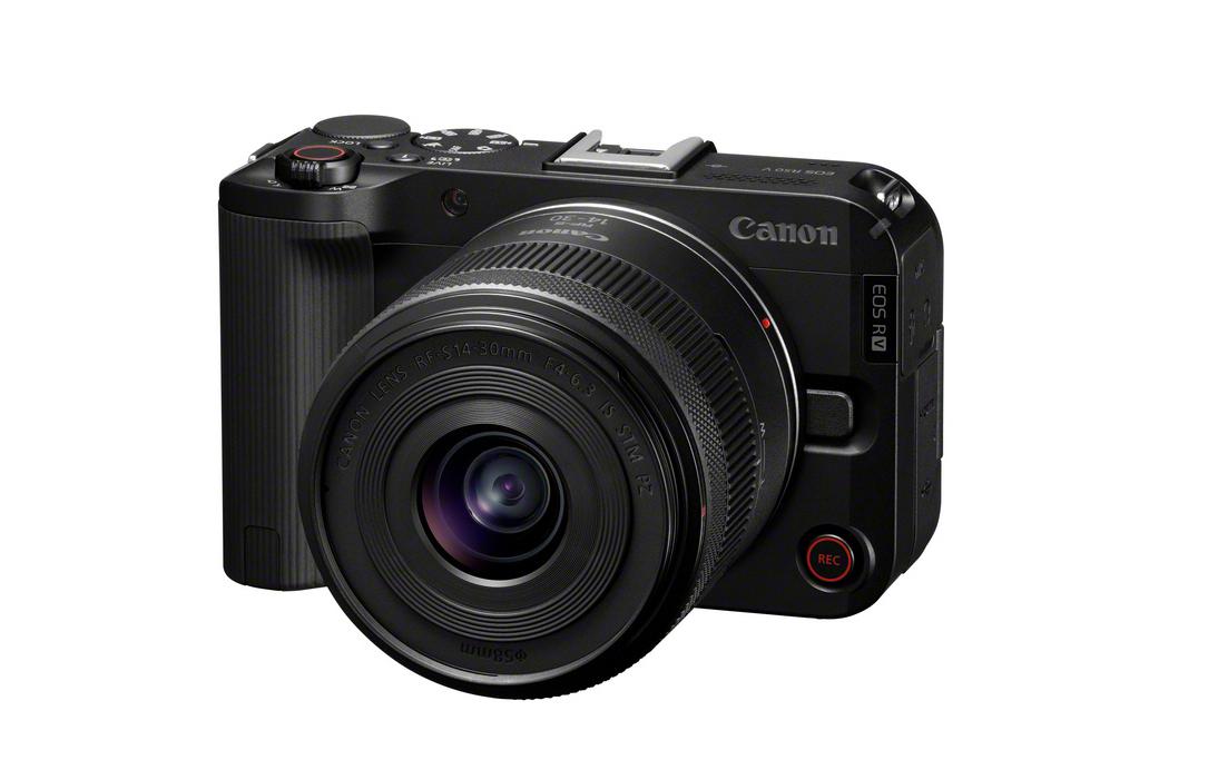 Fotokamera EOS R50V RF-S 14-30mm Kit Schwarz<br>Videoorientierte Systemkamera mit Objektiv