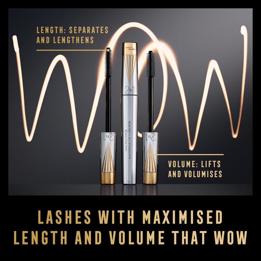 Max Factor Masterpiece 2-in-1 Lash Wow Mascara 002 Black Brown 7ml