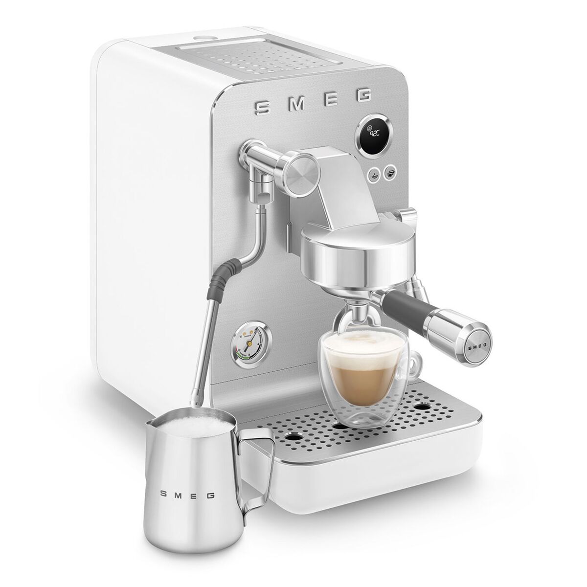 Espressomaskin, hvit