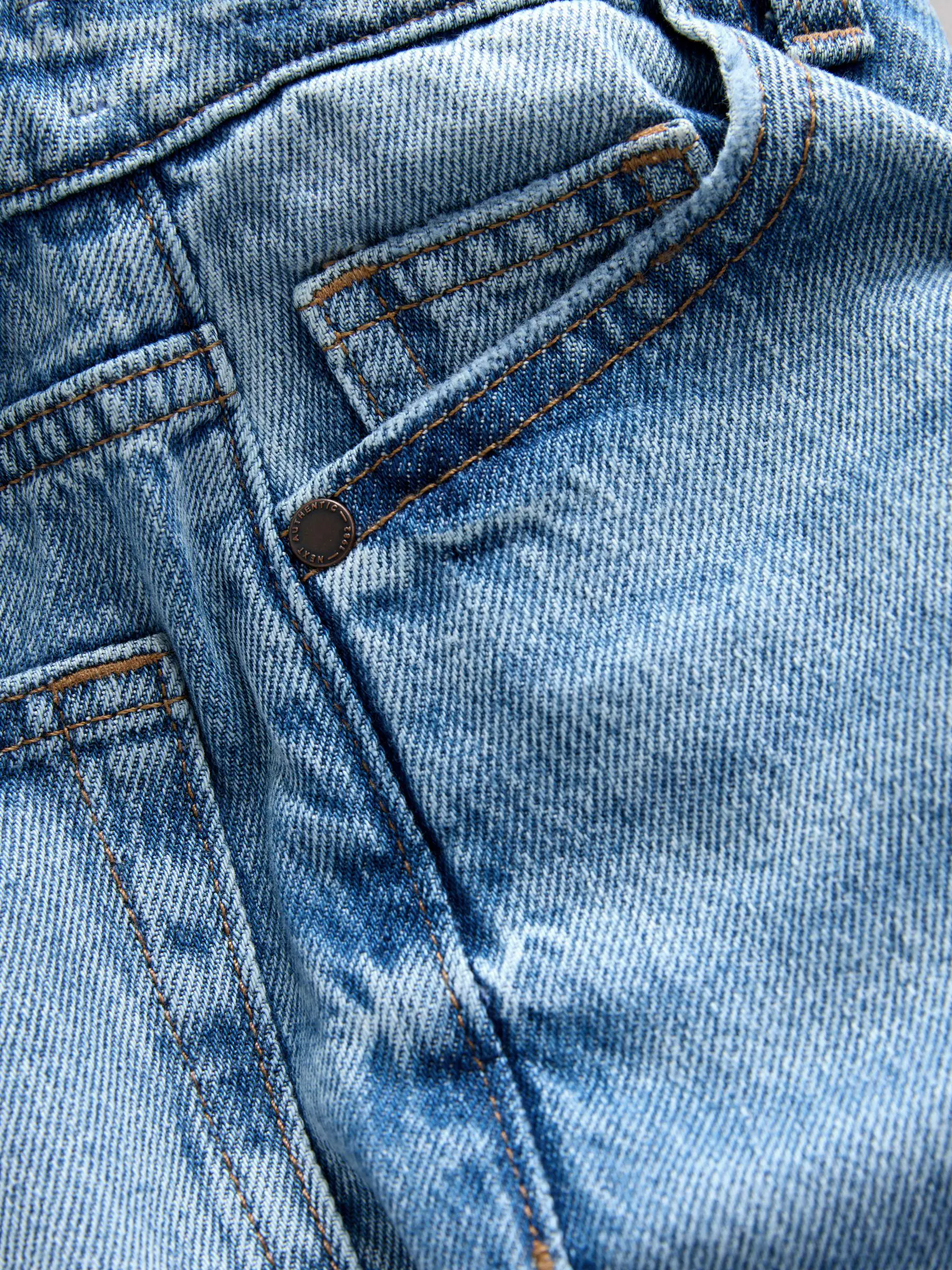 Middenblauw denim - Authentieke jeans (3-16jr)