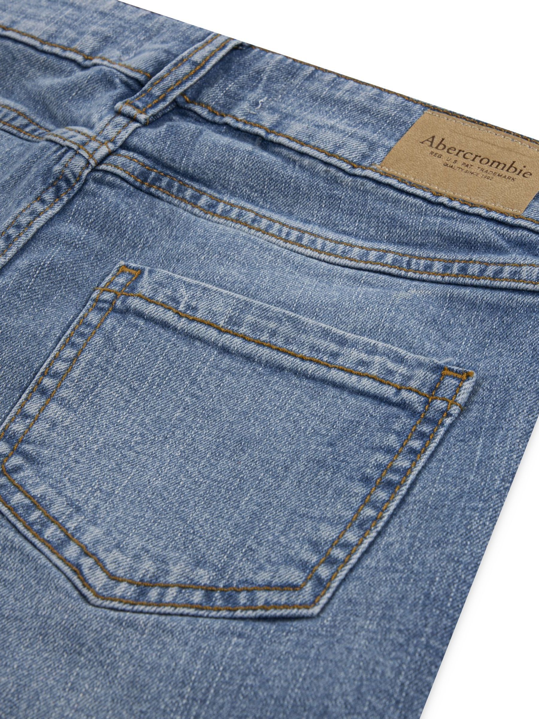 Marineblauw - Abercrombie & Fitch High Rise Wide Leg Jeans