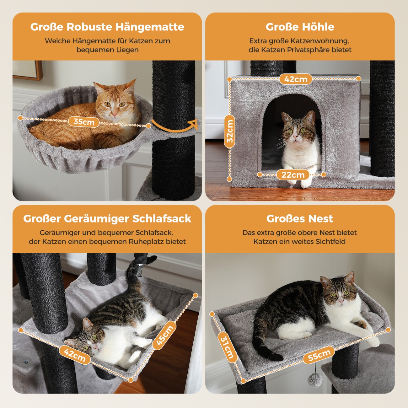 Pawz Road Kratzbaum Grosse Katzen stabil