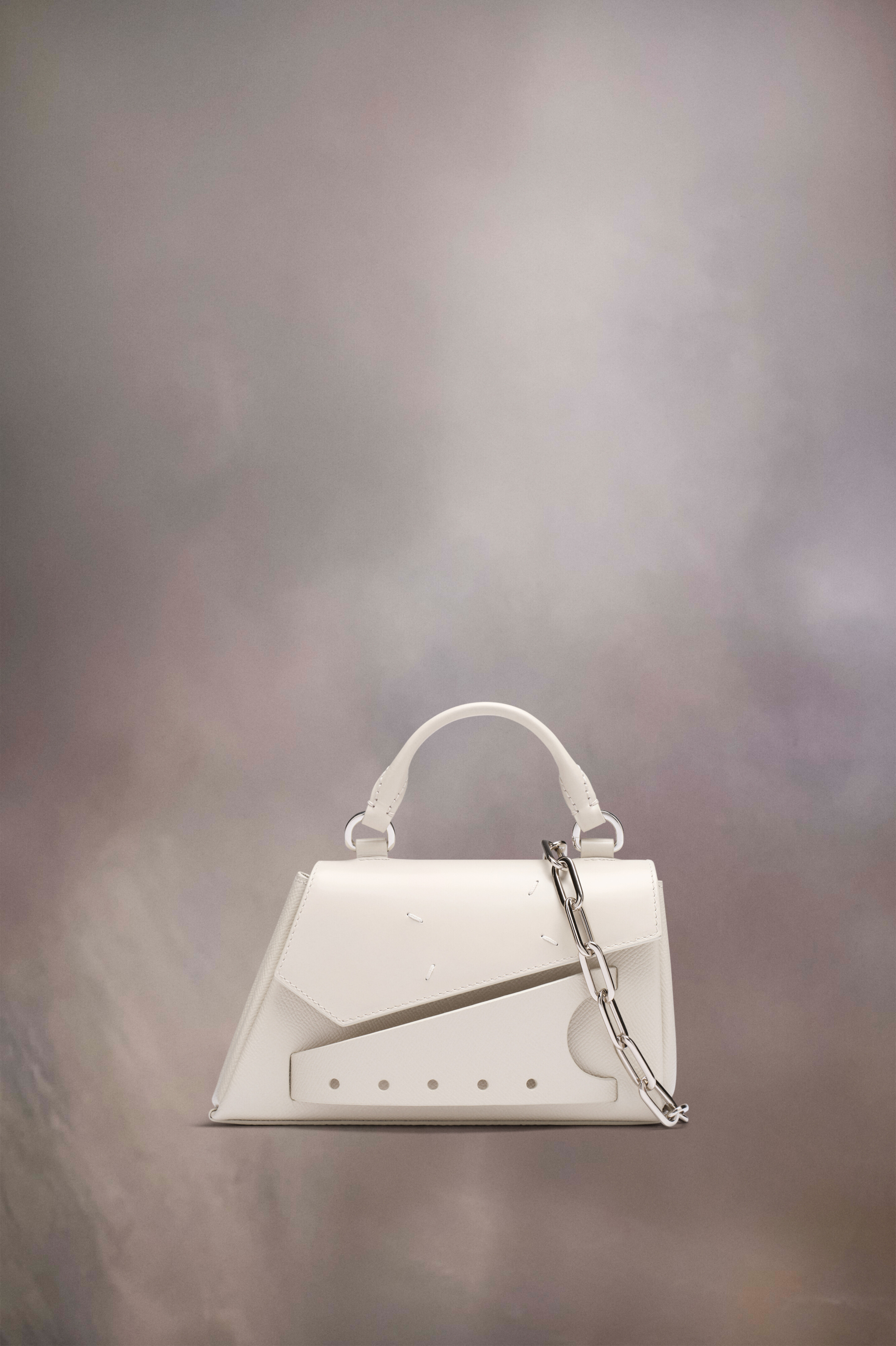 Sac Snatched asymétrique micro Gris clair