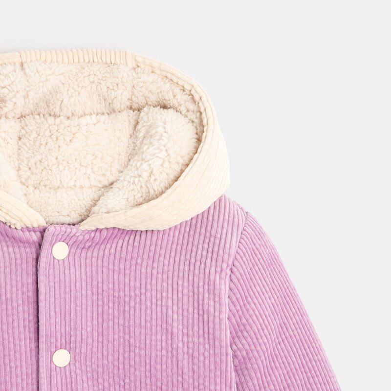 Veste bébé fille velours doublé violet iris Catimini Mauve Violet