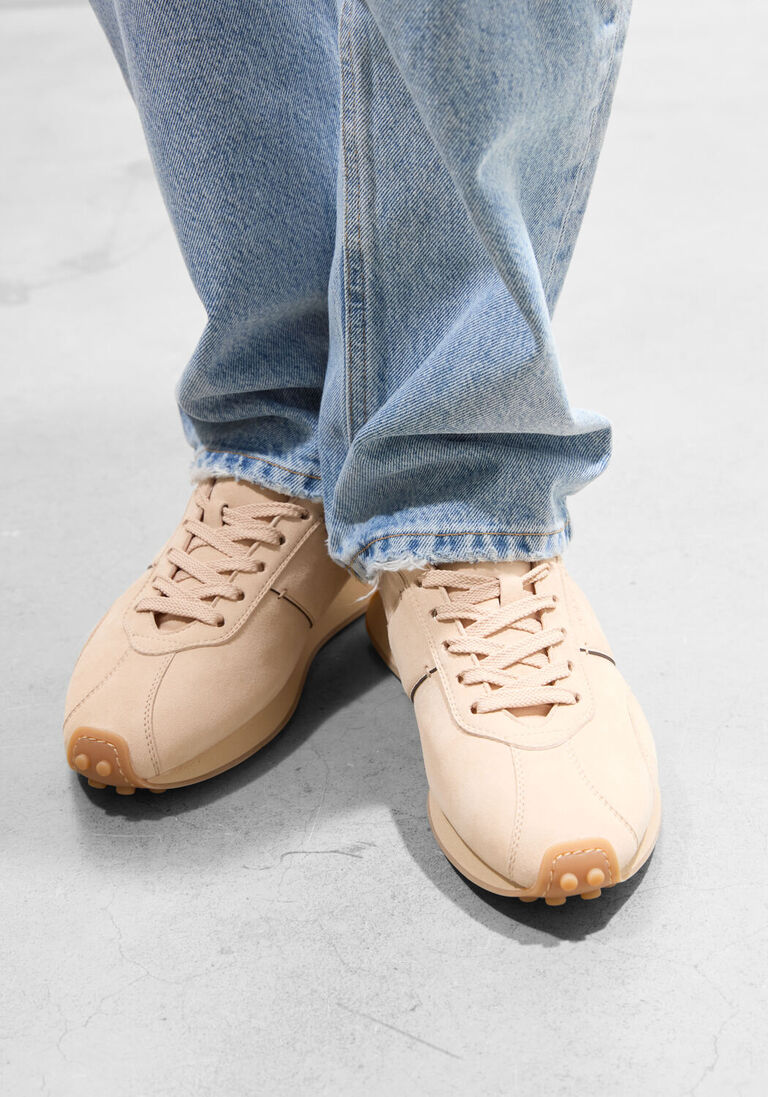 beige tod's lage sneakers xxw26l0iu41hr0c600