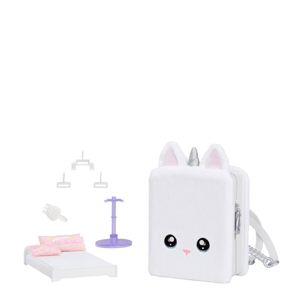 3-in-1 speelset met rugzak, slaapkamer en Whitney Sparkles met eenhoornthema