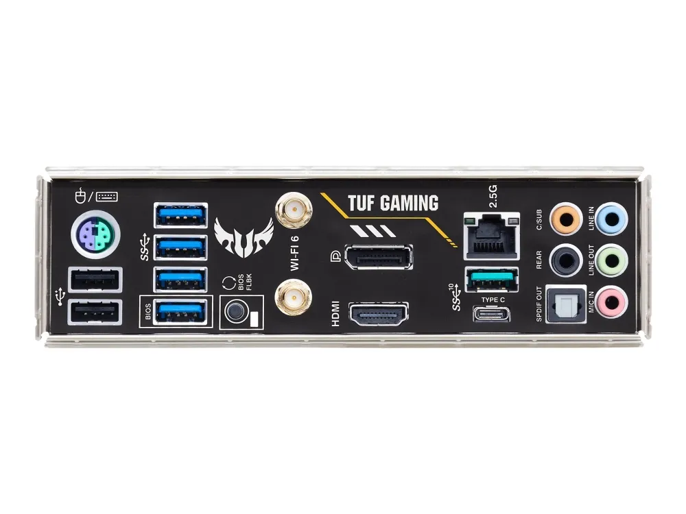 ASUS TUF GAMING B550M-PLUS WIFI II - Bundkort - micro ATX - Socket AM4 - AMD B550 Chipset - USB-C Gen2, USB 3.2 Gen 1, USB 3.2 Gen 2 - 2.5 Gigabit LAN, Wi-Fi 6, Bluetooth - onboard grafik (CPU påkrævet) - HD Audio (8-kanaler)