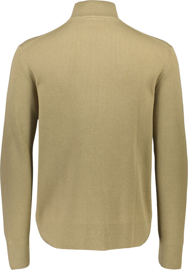 Lindbergh Knitted zip cardigan Stone