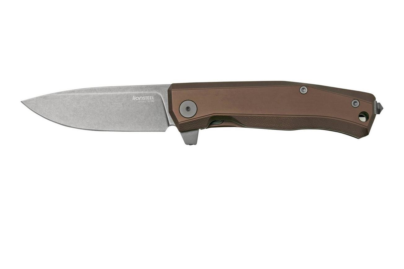 LionSteel Myto MT01A EB Brown Aluminium, Black zakmes, Molletta design