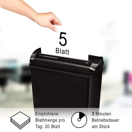 Fellowes Aktenvernichter Powershred P-25S, Streifen 7,0 mm