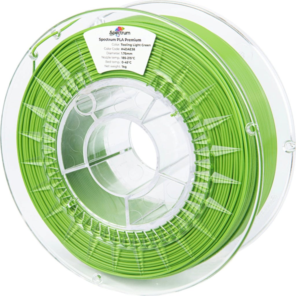 Spectrum  Premium PLA Tooling Light Green, 1,75 mm / 1000 g    Dein Premiumfilament in Tooling Light Green