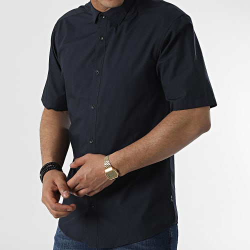 Chemise A Manches Courtes Sane Bleu Marine