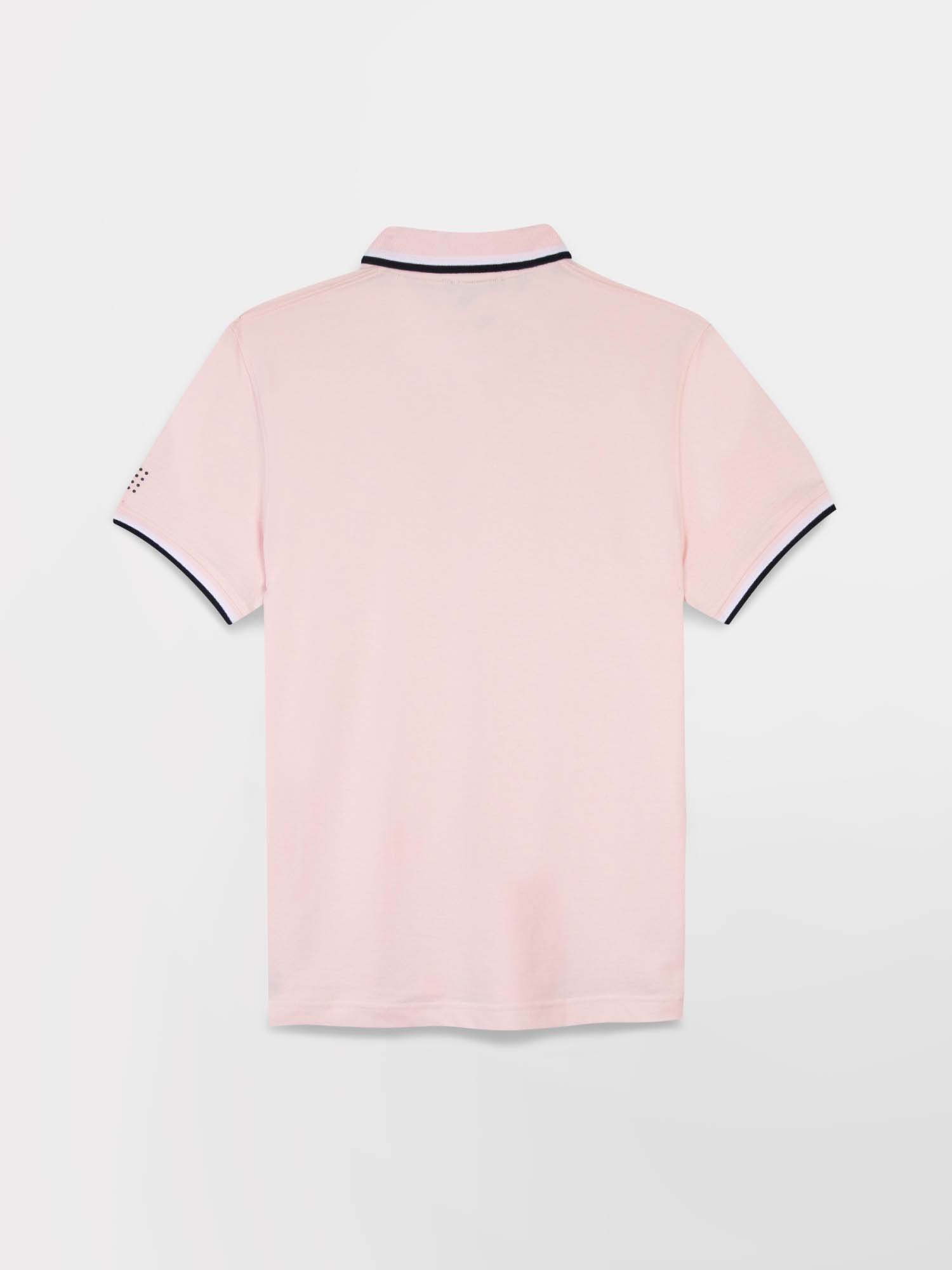 Polo Homme Manches Courtes Coton Biologique Rose Clair