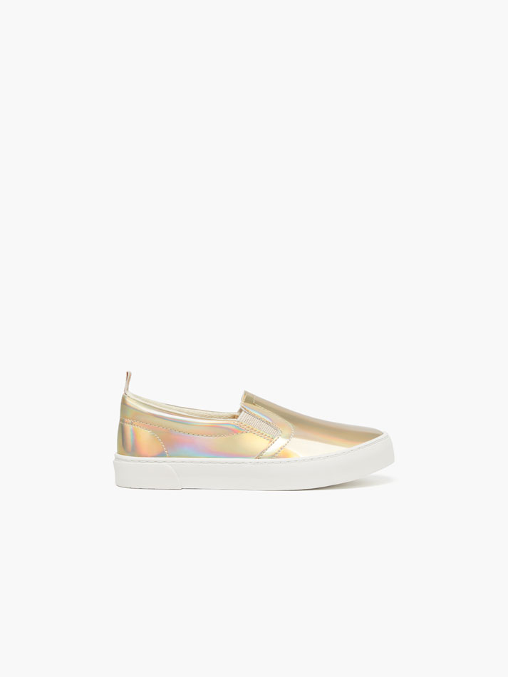 Chinelo iridescente - Dourado
