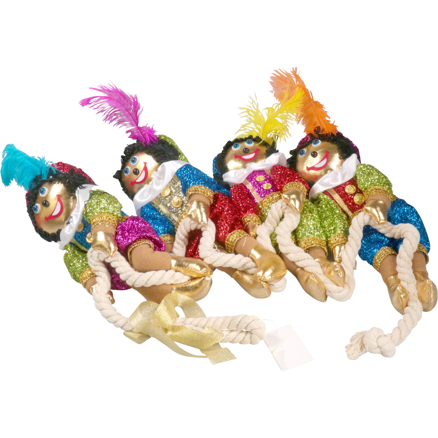 4 Pietjes aan een touw