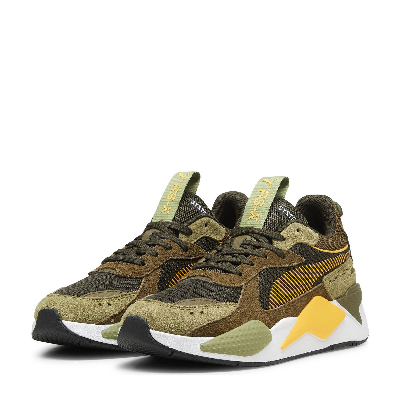 Puma RS-X Heritage  sneakers olijfgroen/geel