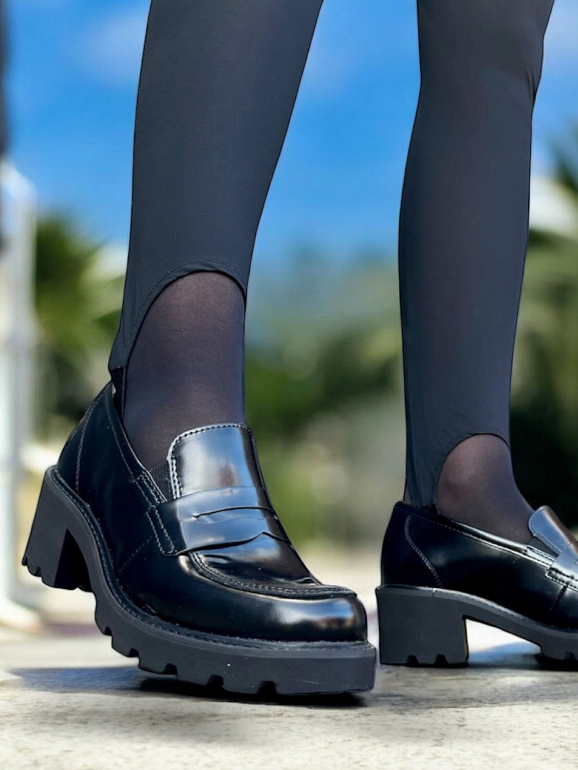 Remonte Leather Loafer Heels