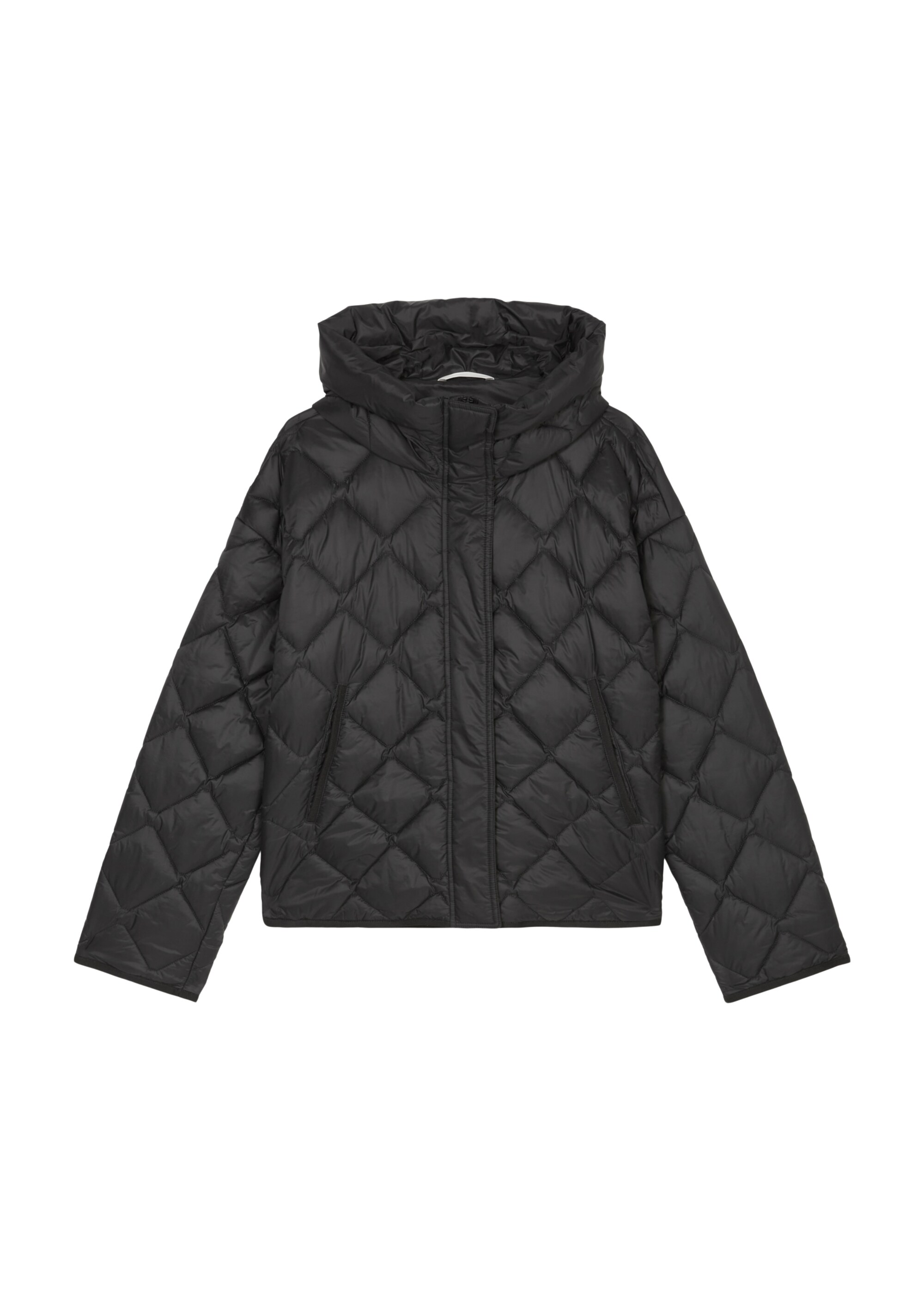 Leichte Kapuzen-Steppjacke regularaus recycelten Materialien