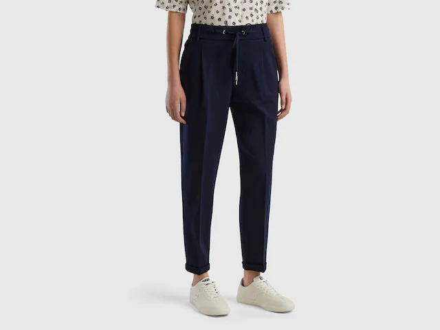 United Colors of Benetton Jogger Pants  mit Kordelzug und Gürtelschlaufen