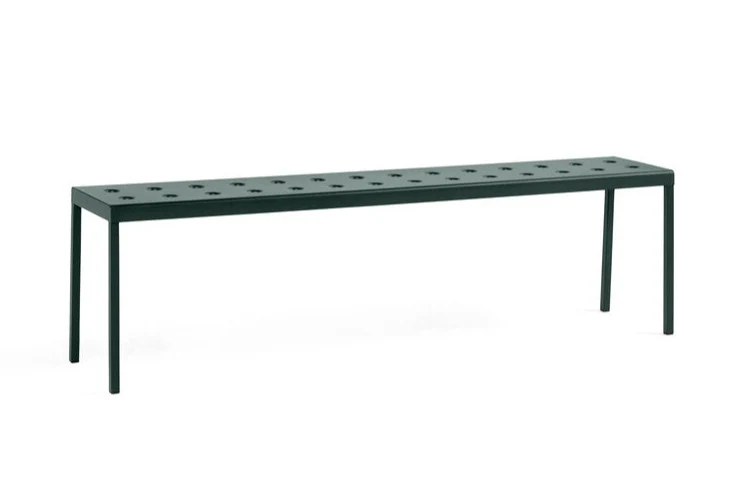 HAY  Balcony havebænk, Dark forest - L165,5xW35xH46 cm