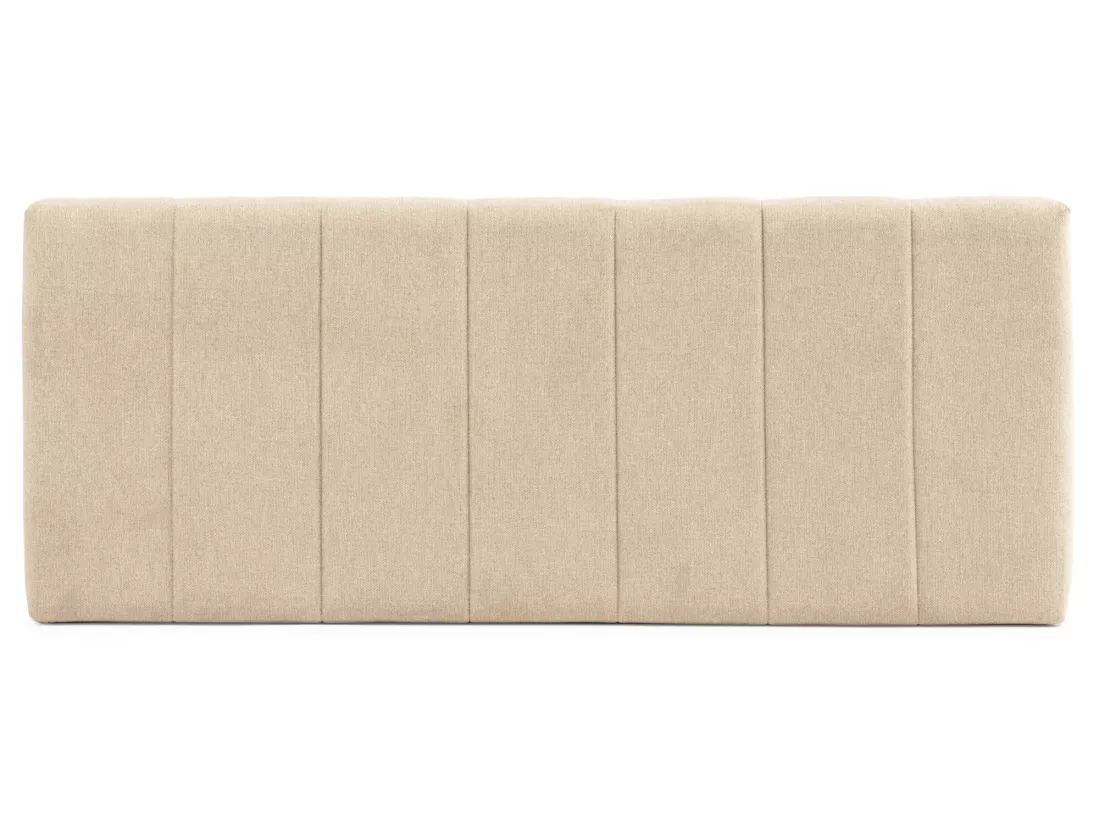 Tête de lit tapissée Creta 160x60 cm Couleur Beige, 8 cm d'épaisseur