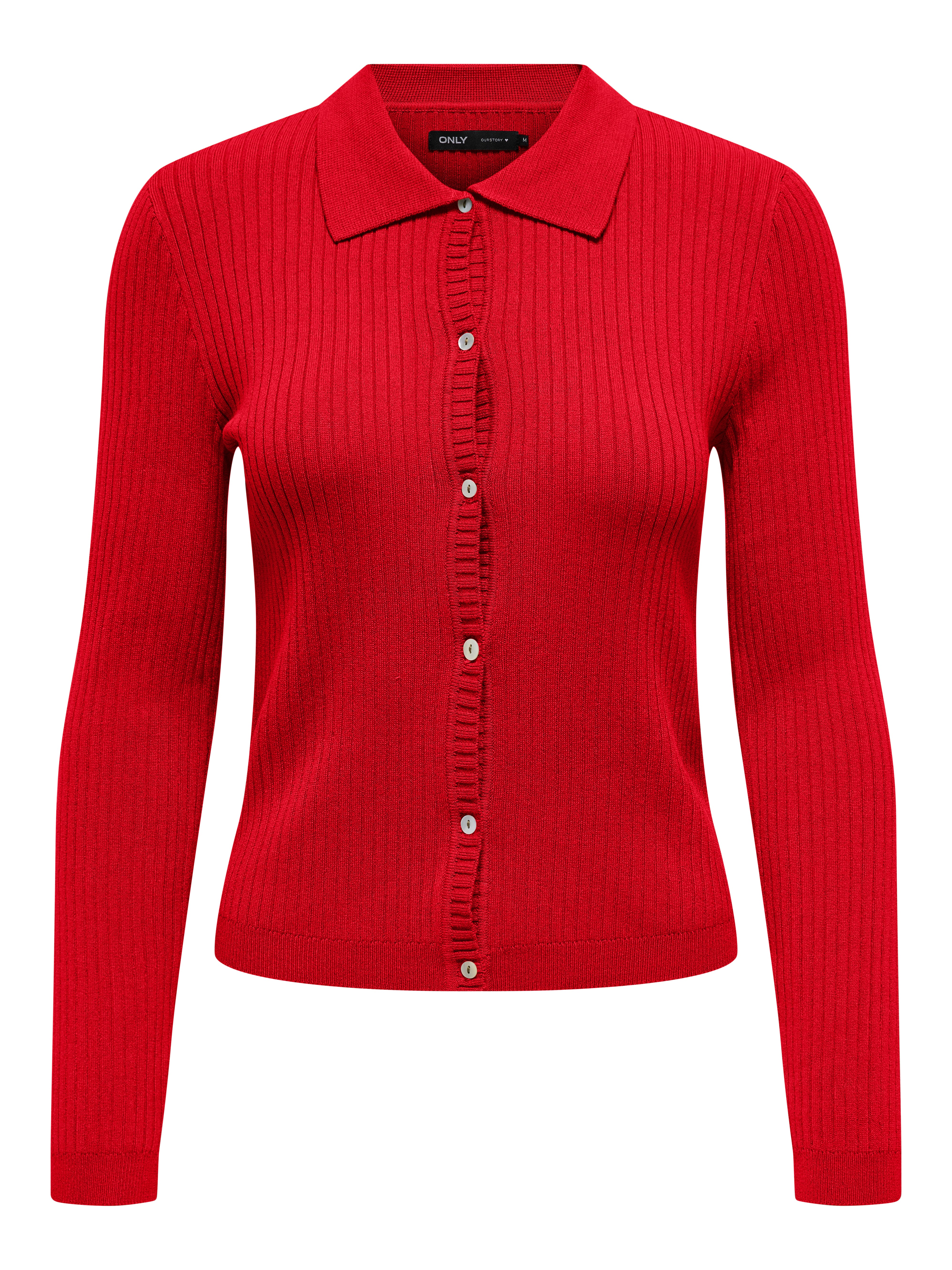 ONLKAYA Strickjacke Racing Red