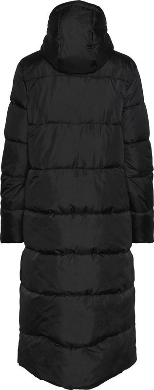 Puffer Jacket - Zwart - Polyester - Capuchon - Lange Mouwen