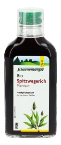 Schoenenberger Spitzwegerich Frischpflanzensaft Bio, 200 ml