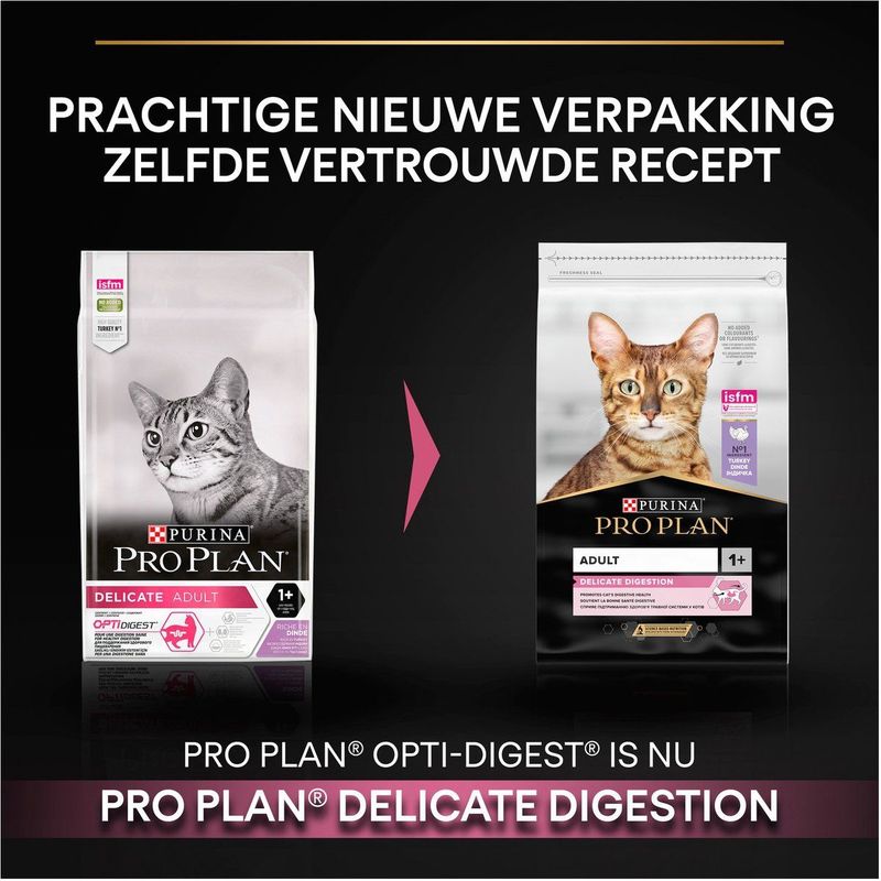 Pro Plan Adult Delicate Digestion - Katten Droogvoer - Kalkoen - 1,5 kg