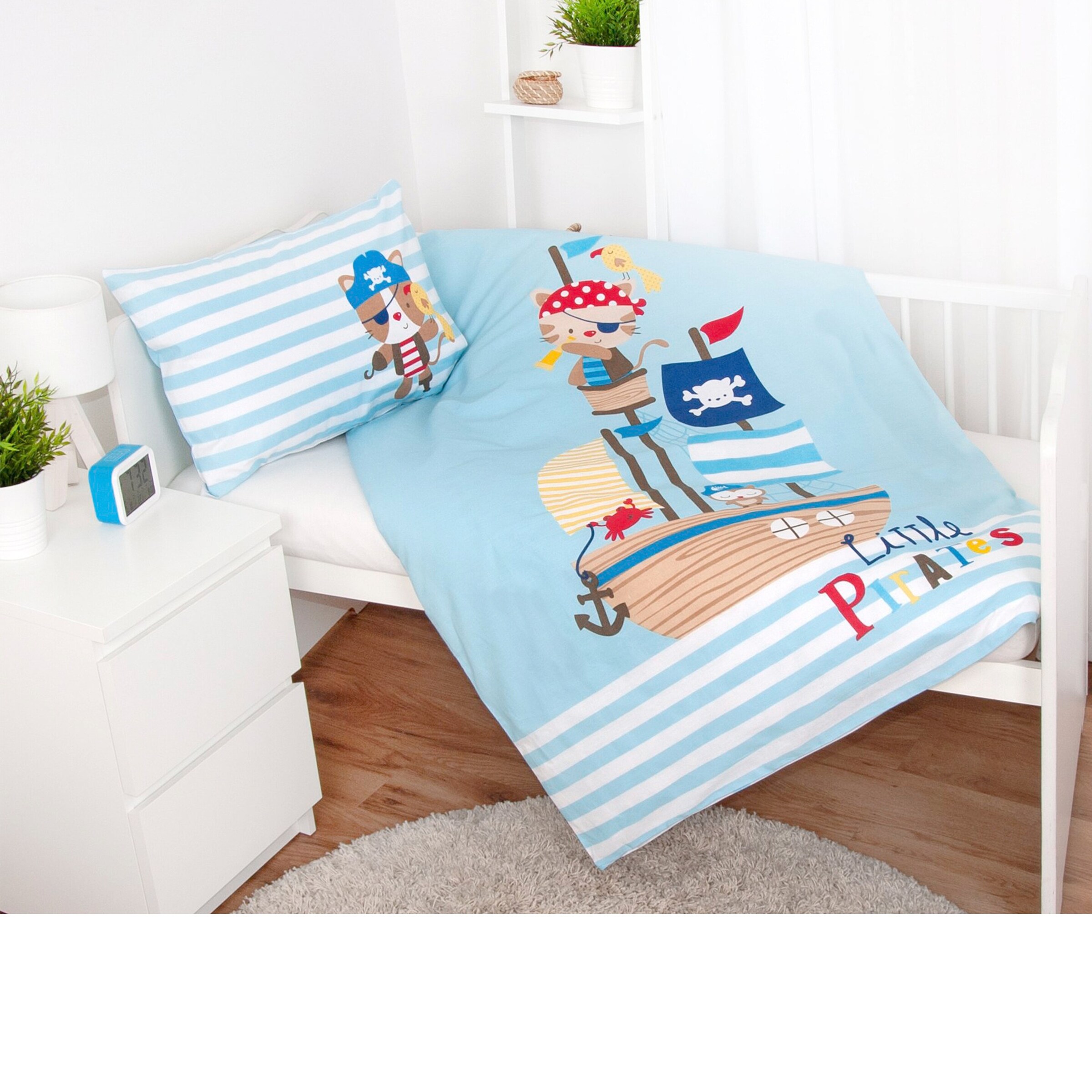 Baby Best Linon-Bettwäsche Little Pirates 40x60 / 100x135 cm