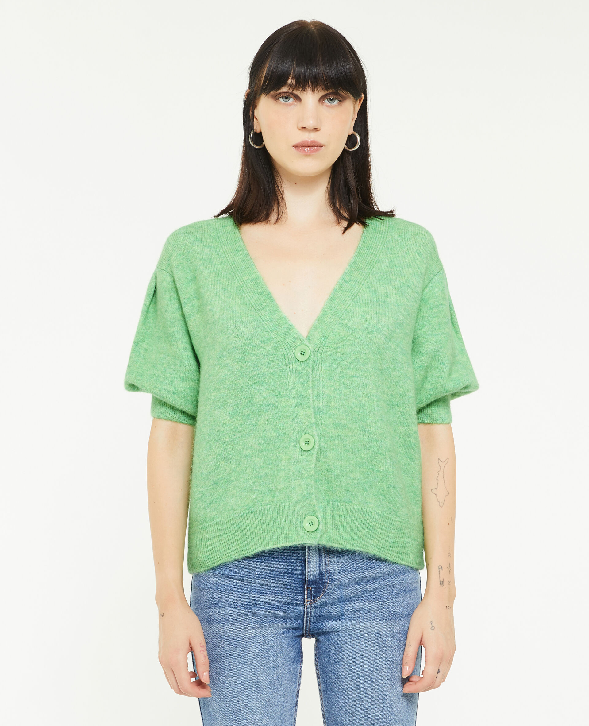 Gilet manches courtes ballons - Vert
