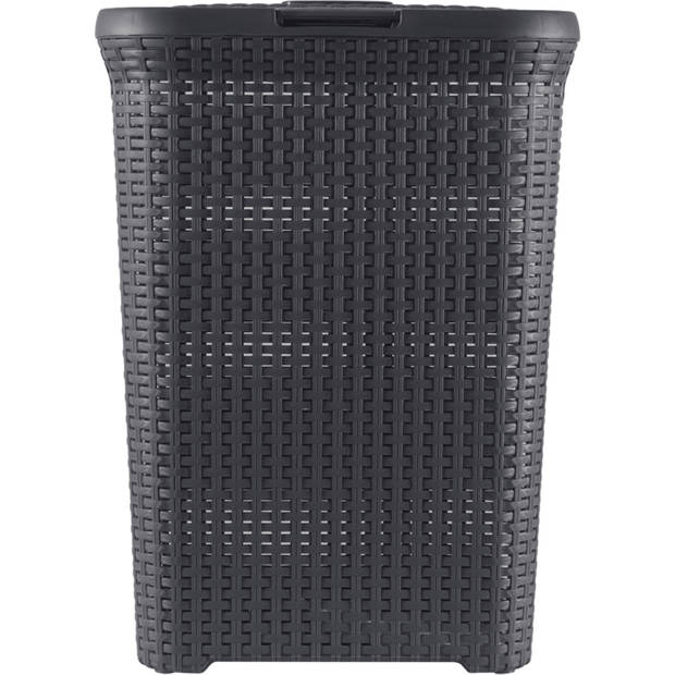 Curver Style Wasmand met Deksel - 60L - Antraciet