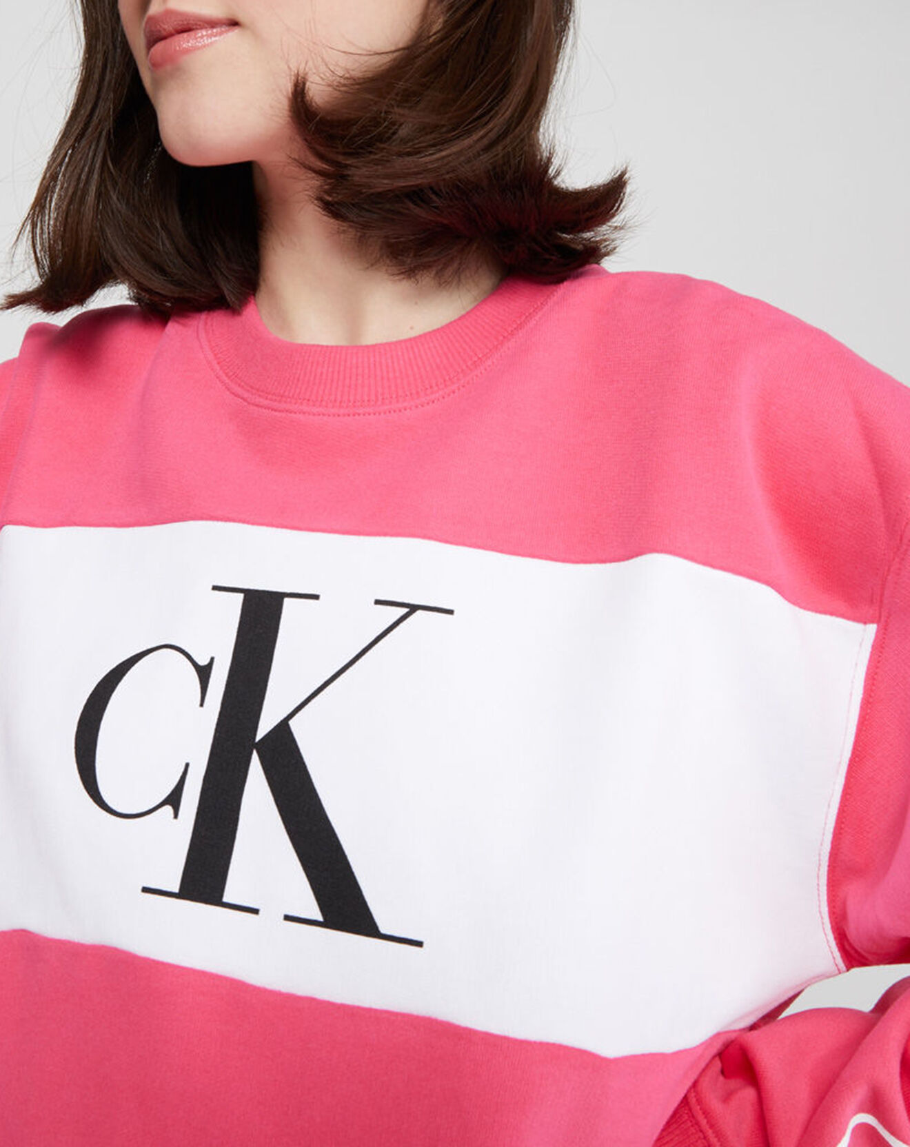 Calvin Klein Sweat Color Bloc rose